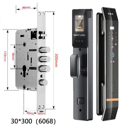 3D Face Smart Door Lock Biometric Recognition Fingerprint Password IC Card APP Wifi Lock Unlock for Home House Apartment