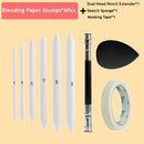 Blending Stumps and Tortillions Paper Art Blenders Sandpaper Pencil Sharpener Pointer for Artist Charcoal Sketch Drawing Tools