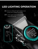 VGR 001 977 new hair trimming set high-end men's hair clipper intelligent digital display electric carving and whitening trimmer