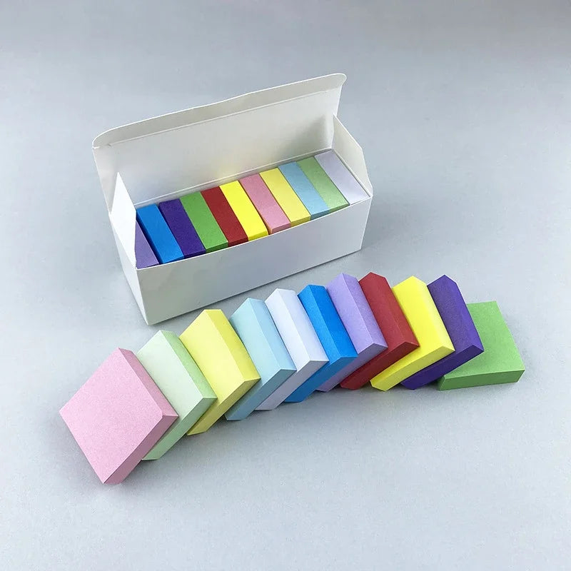 11 Pcs Fluorescent Color Sticky Notes Posted It Note Pads Stickers Planner Sticker Notepad Memo Pad School Office Supplies