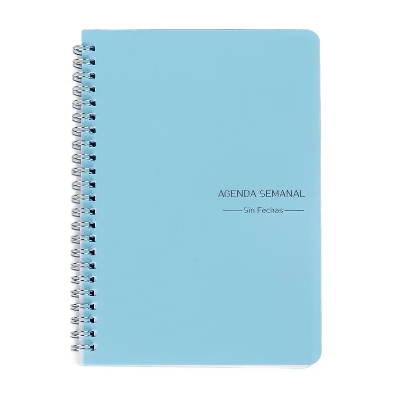 2023 A5 Spanish Agenda Notebook Bullet Daily Weekly Journal Schedule English Planner Organizer School for Office Stationery