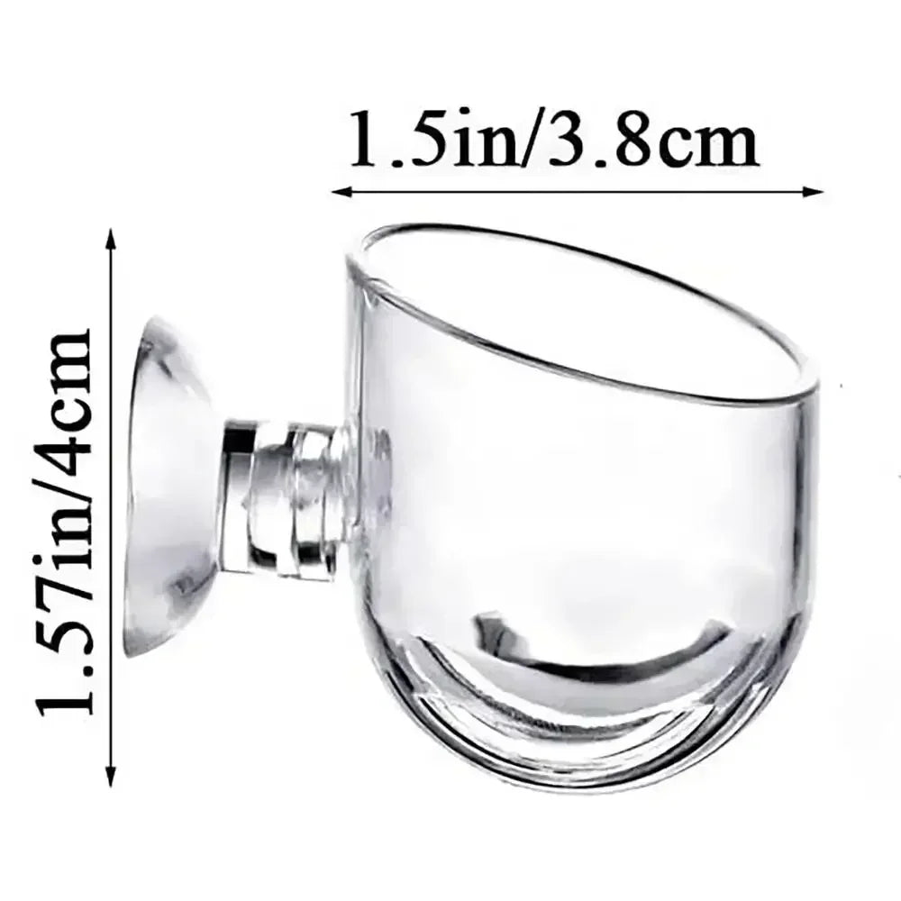Fish Waterweed Nursery Pot Glass Aquarium Decoration Pot Polka Water Potted Aquatic Planting Cylinder Cup Aquarium Accessories