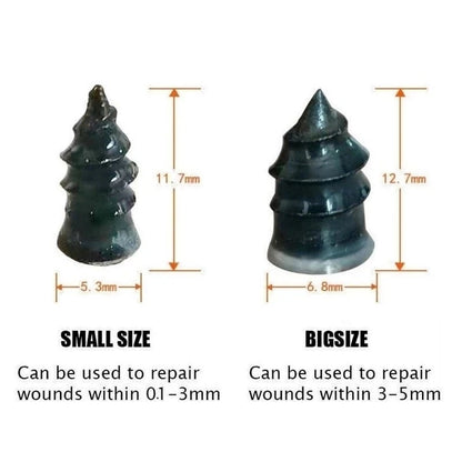 Kit de clavos para reparación de neumáticos de motocicleta, 5/20 piezas, universales, sin cámara, de goma, para reparación de pinchazos de neumáticos, scooters y bicicletas