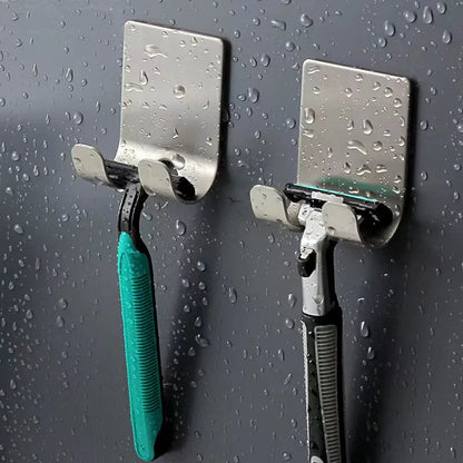 Soporte para afeitadora de baño de acero inoxidable 304, gancho de almacenamiento, estante de pared para afeitadora, soporte sin perforaciones, accesorios de baño 