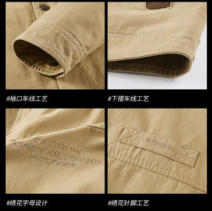 Spring Autumn Jacket Men Cotton Windbreaker Bomber Coat Military Men's Tactics Jackets Man Cargo Casual Jacket Mens Clothes 2024