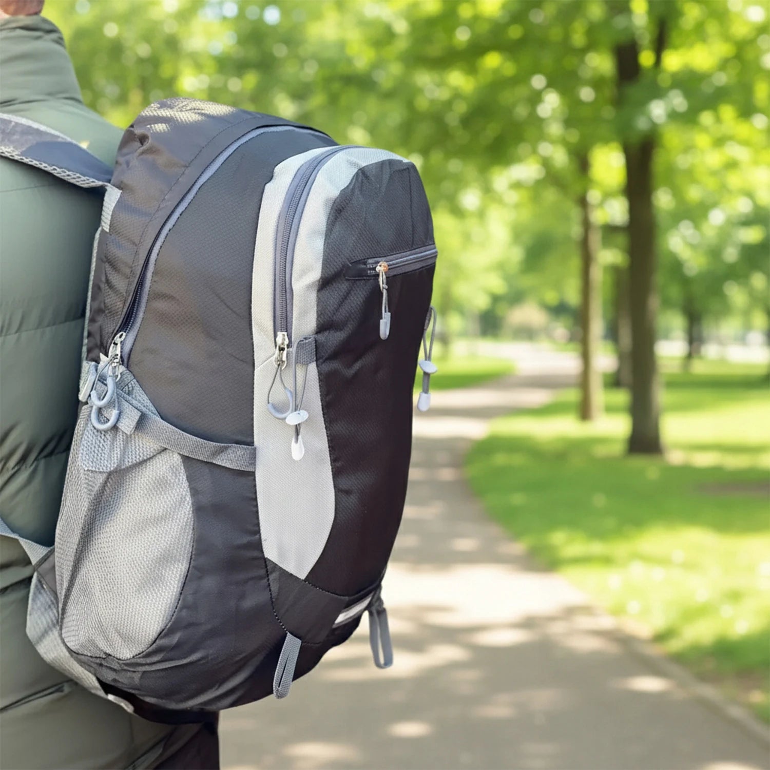 Trekking Hiking Backpack 40L Waterproof Travel Rucksack for Men and Women, Durable 600D Polyester with Laptop Compartment, Mesh 3D Ventilated Back, Chest Strap, Compression Straps, Trekking Pole and Sleeping Mat Holders, Cabi