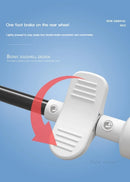 Baby Stroller 3in1,Luxury Baby Carriage with Car Seat,Eggshell Newborn Stroller Leather High Landscape PU leather