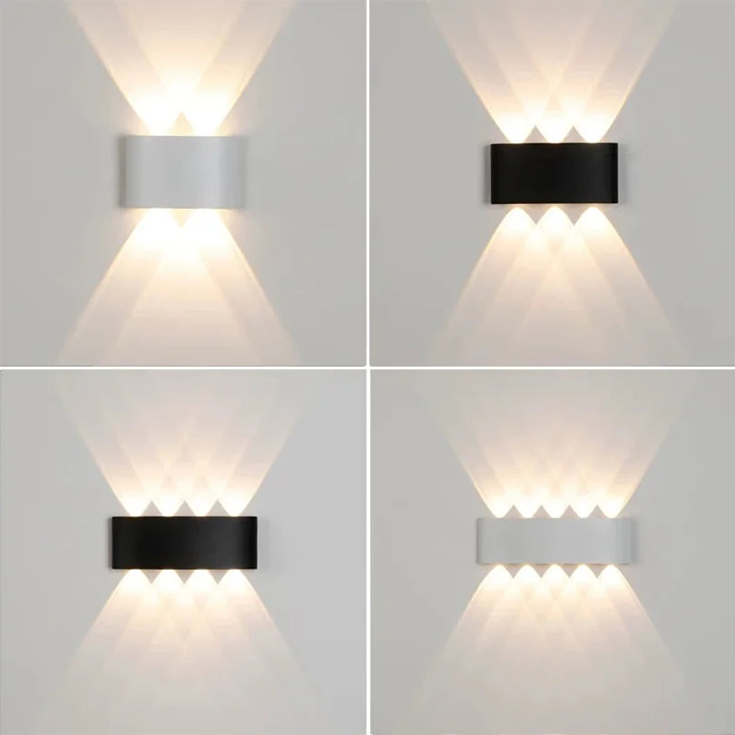 LED Wall Lamp 2W 4W 6W 8W 10W AC 85-265V Waterproof IP66 High Brightness Indoor And Outdoor Garden Decorative Lamp