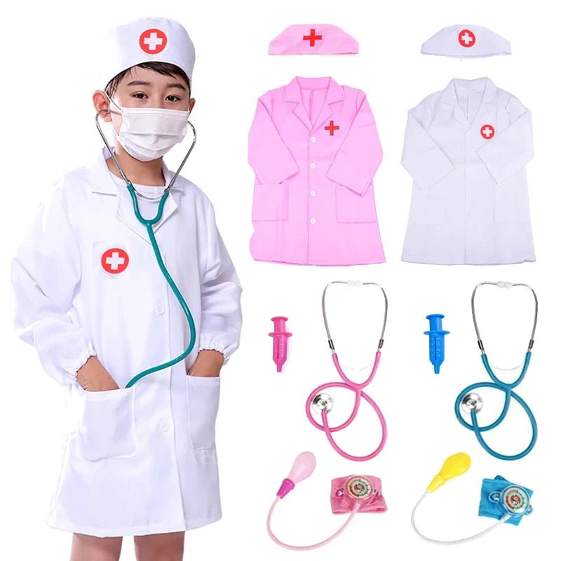 Doutor Pretend Play Puzzle Para Crianças, Brinquedo Interativo Educação Infantil, Roupas de Enfermeira, Presentes de Aniversário Para Crianças, Puzzle Pretend Play, TMZ