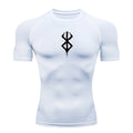Camiseta deportiva de verano de secado rápido para hombre, camiseta de compresión de manga corta de segunda piel para gimnasio, entrenamiento, fitness, correr, ropa para hombre