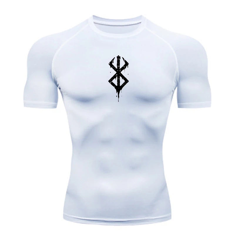 Camiseta deportiva de verano de secado rápido para hombre, camiseta de compresión de manga corta de segunda piel para gimnasio, entrenamiento, fitness, correr, ropa para hombre