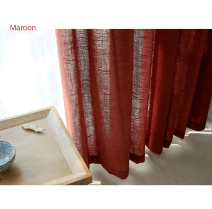 Japanese cotton linen sheer curtains for bedroom living room curtains for study curtain living room set plan curtain tulle