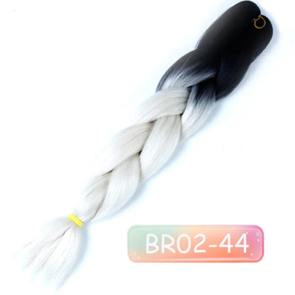 Lupu 24 "extensões de cabelo sintético longo ombre trança para mulheres preto roxo rosa azul loiro jumbo tranças suporte atacado
