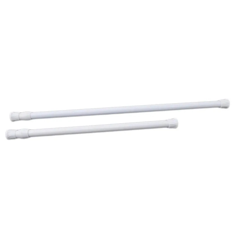 1Pc New Retail Adjustable Spring Loaded Bathroom Shower Curtain Rod Tension Extendable Telescopic Poles Rail Hanger