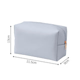 Solid Color Cosmetic Bags for Women Travel Portable Makeup Storage Bag Zipper Toiletry Pouch