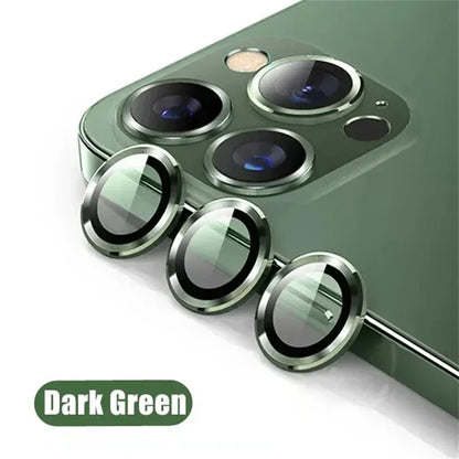 Protector de lente de cámara de metal para iPhone, iPhone 11, 12, 13, 14, 15 Pro Max, 15, 14 Plus, 13, 12 Mini, vidrio de cámara, 2-3 piezas 