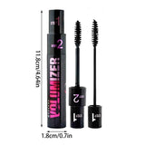 1PC 2in1 Black Double Purpose Mascara Waterproof Lengthen Lash Extension Sweatproof Curling Brushes Eye Fiber Mascara Eyelashes