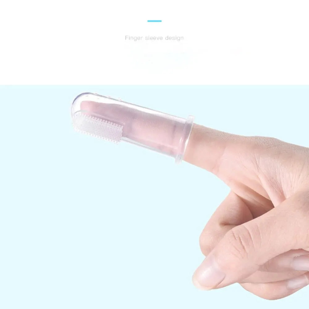 Baby Silicone Finger Cover Deciduous Teeth Brush Baby Deciduous Teeth Brush Training Toothbrush Baby Tongue Coating Cleaning