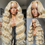 30 40 Inches Body Wave 613 Honey Blonde Lace Wig HD Transparent 13x4 Lace Front Human Hair Wigs Colored 13x6 Lace Frontal Wigs