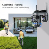 LS VISION 15MP Three Screen WiFi Camera Outdoor Three 360°Rotation PTZ IP Camera Human Auto Tracking Video Surveillance Cam CCTV