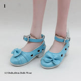 1Pair 1/3 1/6 Doll Shoes Fashion Female Doll Boots Plastic Doll Multistyles Long Knees Boots Fit Foot Length 2cm Dolls Shoes