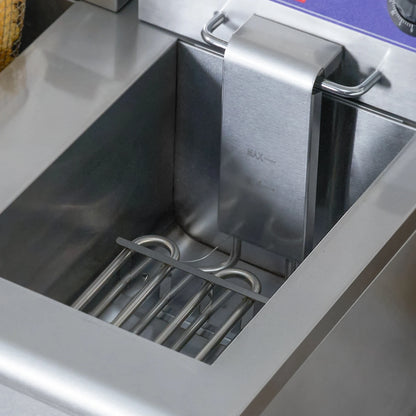 VEVOR Commercial Electric Deep Fryer w/Dual Tanks 12L Countertop Fryer w/Oil Filter and Timed for Fried Chicken French Frie