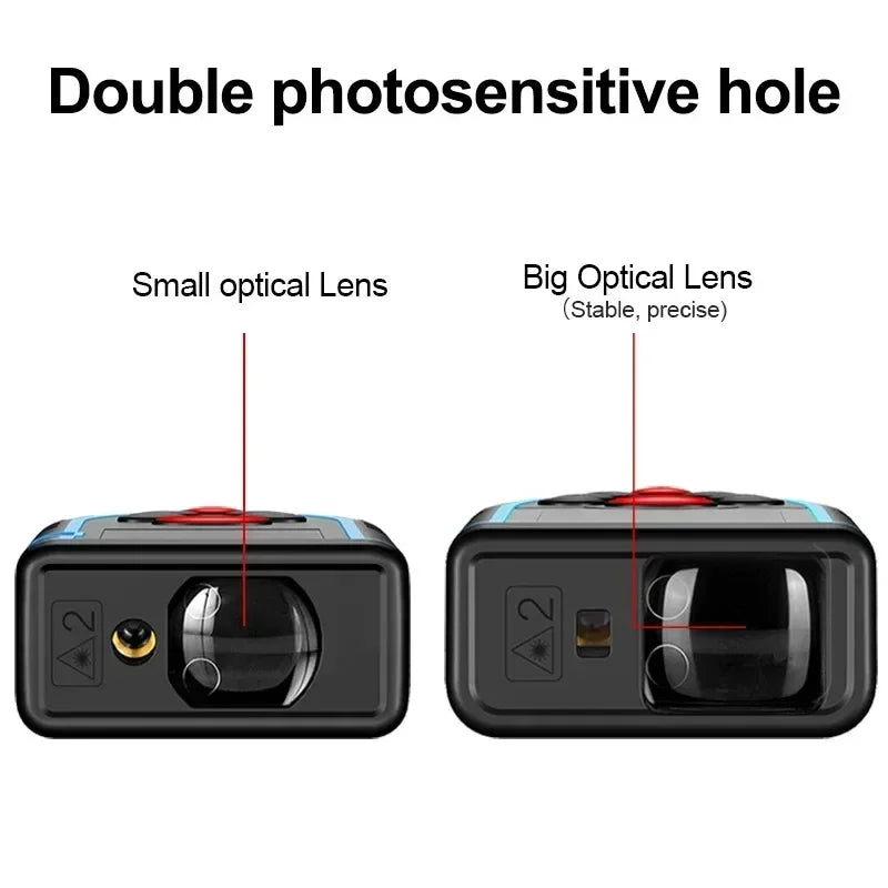 FANYUE SW-120 Display Laser Distance Meter 80M 120M Camera Digital Meter Area Volumn Digital Angle Ruler Laser Rangefinder Tape