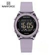 NAVIFORCE NF7108 Casual Wild Ladies Watch 50m Waterproof LCD Digital Display Electronic Silicone Strap Female Clock