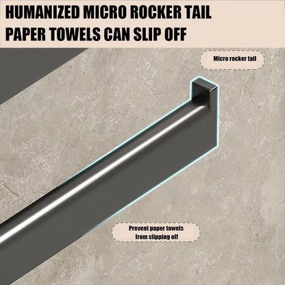 Portarrollos de papel higiénico de pared, de plástico grueso y resistente al óxido, para baño y cocina.
