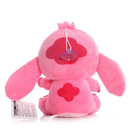 Peluche de Stitch de 20 cm, juguete kawaii de TV, colgante con el mismo párrafo, regalo de cumpleaños para niños, modelos de pareja