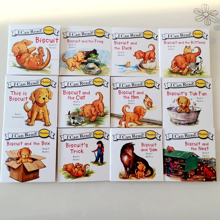 I Can Read Phonics 12 Books/Set My Very First Picture Books English Story Pocket Book for Children Kids Baby Montessori Reading