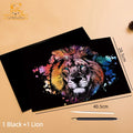 2 Sheets Scratch Paper Art Kit DIY Craft World Landmarks Animals City Scene Stylus Drawing Toy Adult Stress Relief Creative Gift