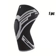 1 Pcs Compression Knee Support Sleeve Elastic Breathable Knee Pads Brace Springs Gym Sports Protector Basketball Volleyball Run