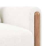 Modern armchair with thick cushions and a soft seat, suitable for reclining in the living room, office, or bedroom.