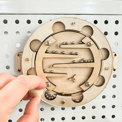 Montessori Busy Board DIY Clock Toy Baby Sensory Toys Busyboard Cognitive Activity Board Accessories For Children Gift