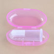 Cute Baby Finger Toothbrush Box Set, Massagem clara dos dentes das crianças Silicone macio Escova de limpeza de borracha infantil Massageador Dental Care
