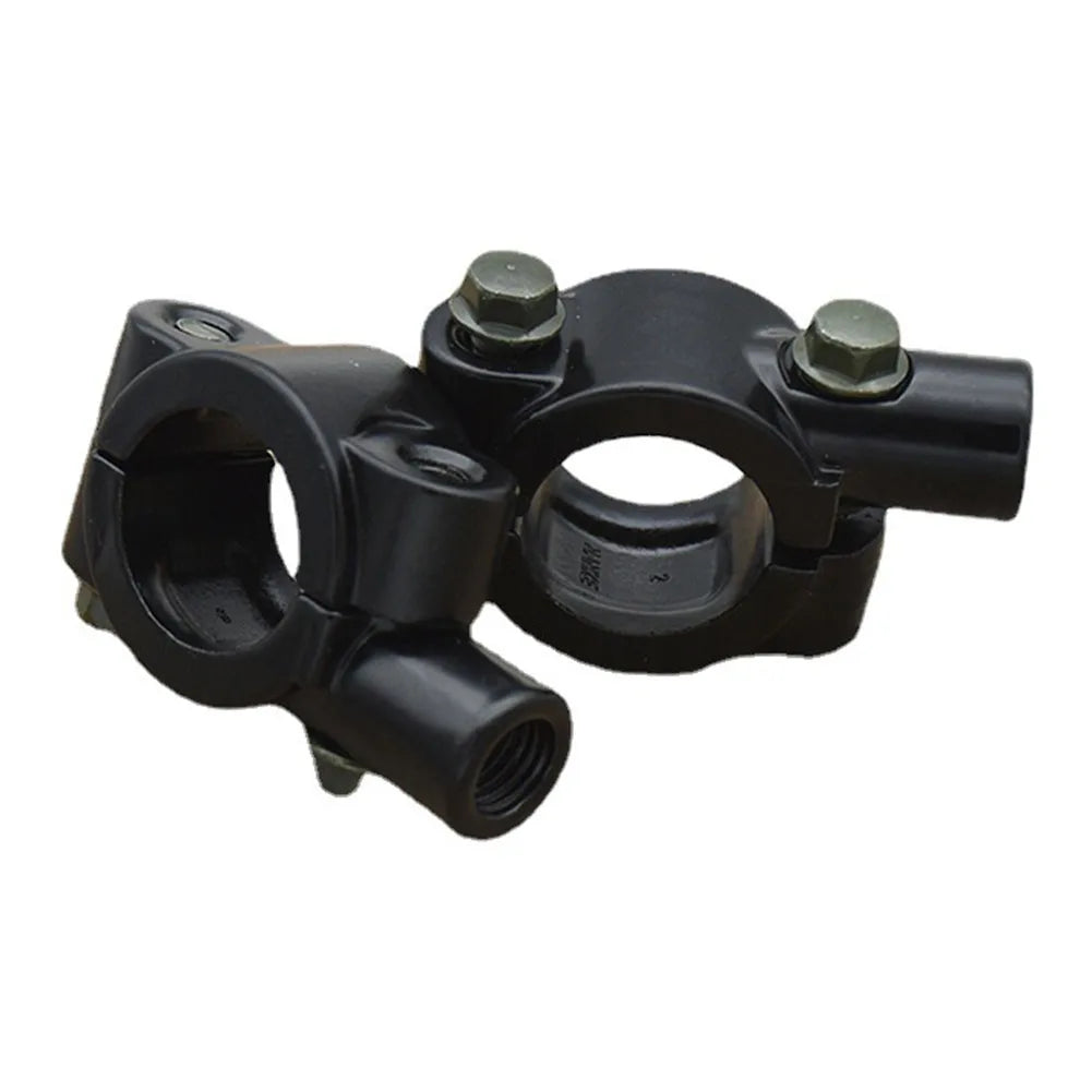 Motorcycle rearview mirror bracket and mounting clip black ABS fit for majority of motorcycle mirror replacements