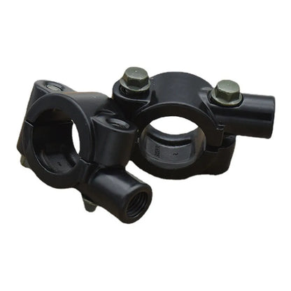 Motorcycle rearview mirror bracket and mounting clip black ABS fit for majority of motorcycle mirror replacements