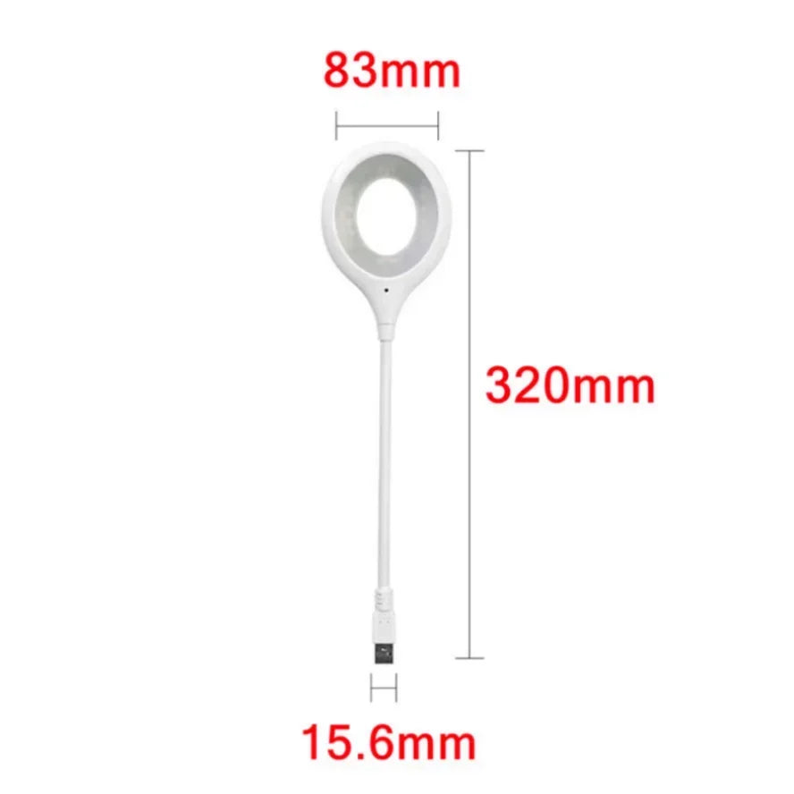 USB 18LEDs Direct Plug Portable Lamp Notebook Computer Lamp Eye Protection Student Study Reading Available Night Light Lighting