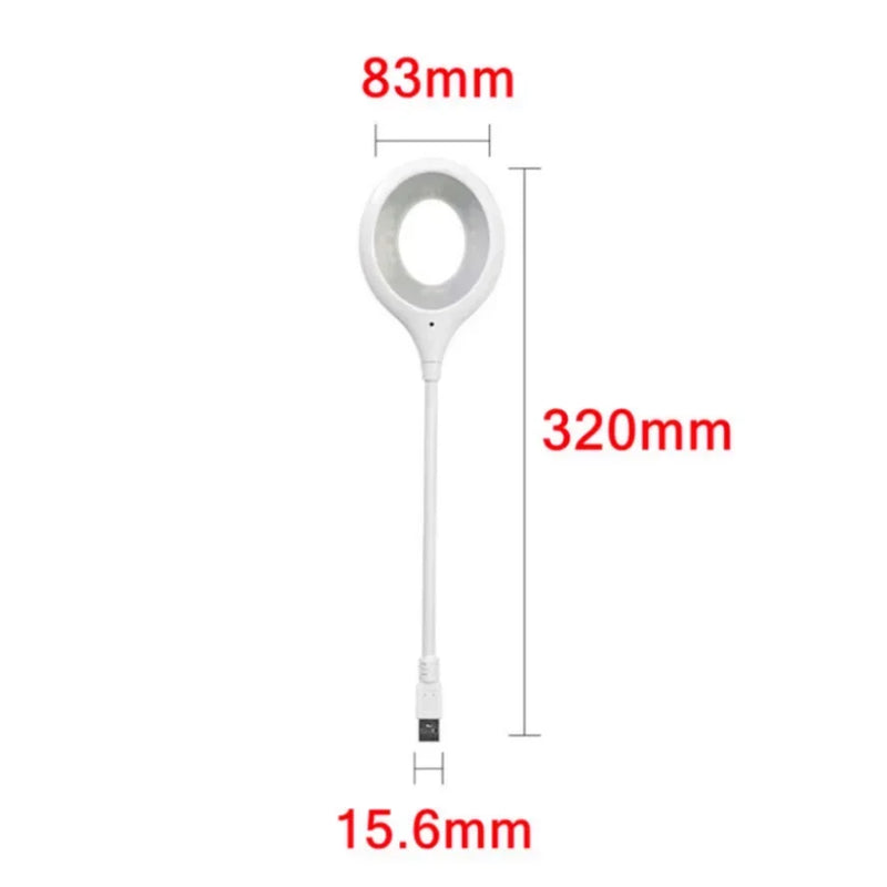 USB 18LEDs Direct Plug Portable Lamp Notebook Computer Lamp Eye Protection Student Study Reading Available Night Light Lighting