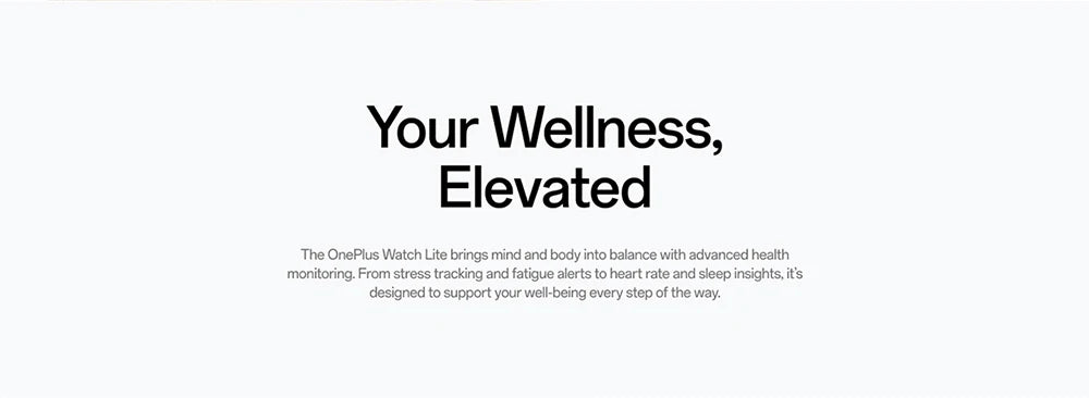 OnePlus Watch Lite SmartWatch (Versão Global), Tela de 1,46 polegadas, 59g, 10 dias de bateria confiável, Monitoramento de frequência cardíaca e oxigenação sanguínea.