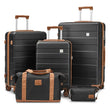 imiomo Travel Luggage Sets 5-Piece, Lightweight Durable Suitcase with Duffel Bag and Toiletry Bag, TSA Lock, Spinner Wheels