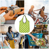 Custom Recycling Classic Black And White Polka Dot Shopping Bag Women Tote Bag Portable Grocery Shopper Bags