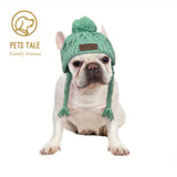 Winter Soft Dog Hats, Warm Pet Dog Knitted Hat, Windproof Knitting Dog Hat