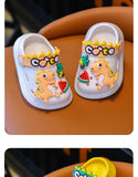 Outdoor Beach Slippers Children's Garden Shoes Trendy Crocodile Soft Sole Sandals For Baby Breathable Non-slip For Indoor