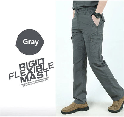 Men's Summer Tactical Cargo Pants Lightweight Casual Waterproof Trousers Casual Pants Wear-resisting Multi-pocket Outdoor Hiking