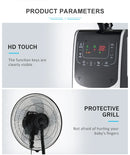 Air Cooler Domestic Standing Humidifier Mist Fan With Remote Water Mist Fan Spray