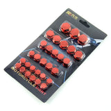 30pcs 0.8cm/1cm/1.2cm/1.4cm Motorcycle Screw Set Decorative Caps Nut Covers Motorcycle Modification Accessories for Yamaha Honda