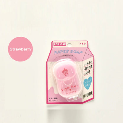 Portable Hand Soap Sheets for Travel | Dissolving Cleanser Wipes | Alcohol-Free | On-the-Go 50 sheets/box