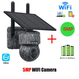 INQMEGA 5MP 4MP WIFI Wireless PTZ Solar Camera 4G SIM With Solar Panel Two Way Audio Security Protection CCTV Camera Battery Cam